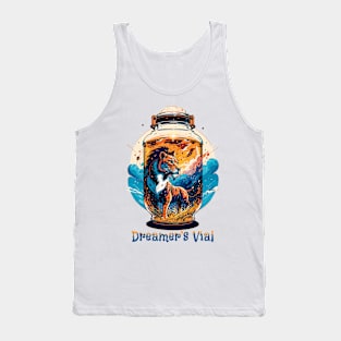 Lion in a Jar - Dreamer's Vial Colorful Savanna Sunset Tank Top